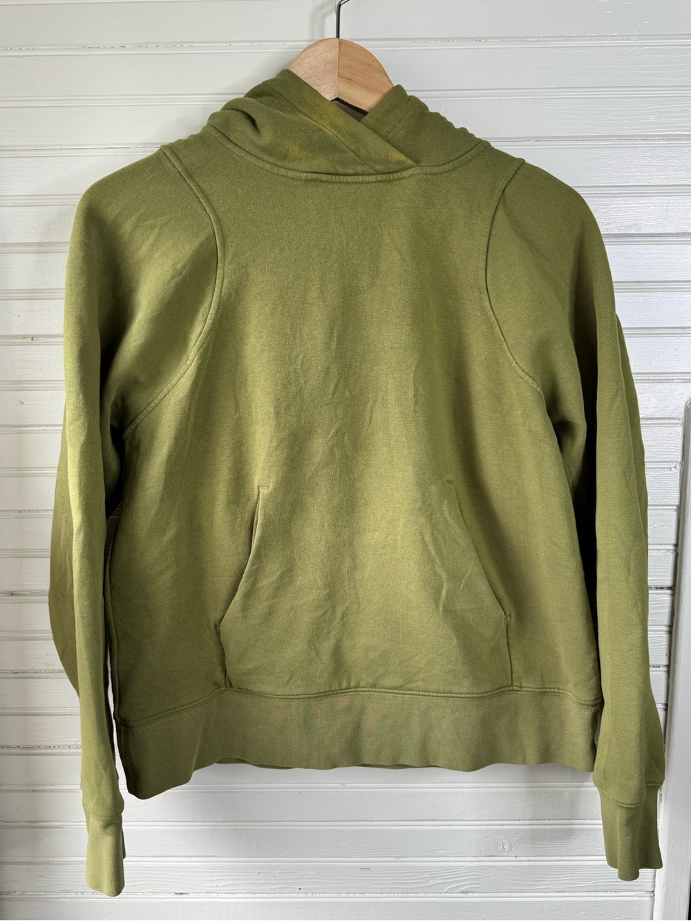 Lululemon Loungeful Hoodie Bronze Green Fleece W3FCDS Size 4